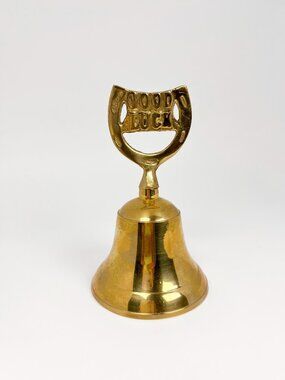 Vintage brass Good Luck bell